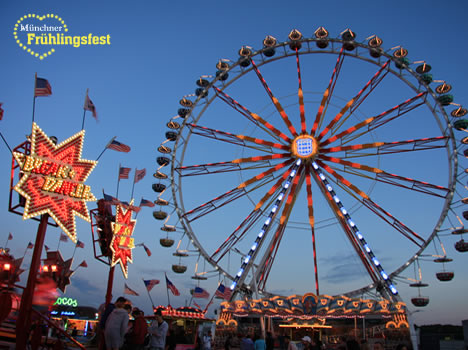 Riesenrad auf dem Fr&uuml;hlingsfest M&uuml;nchen